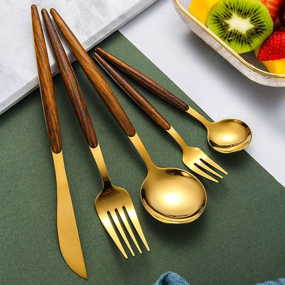 BowLift | Wooden Handle Cutlery Set