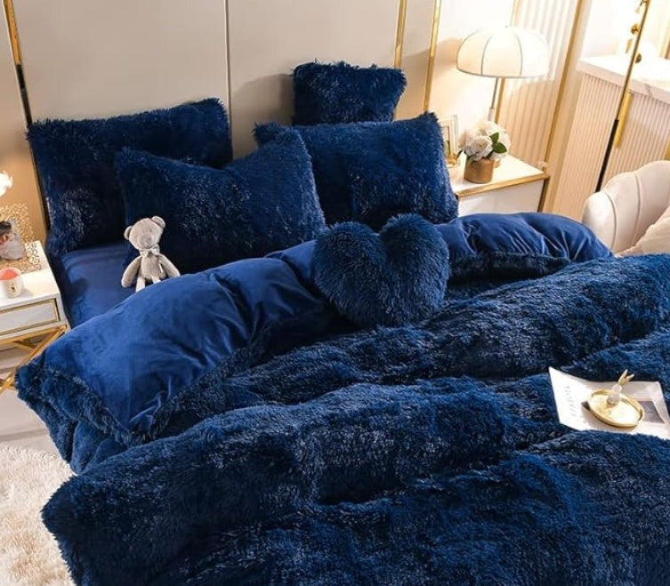 LZINA™ | Luxury Plush Duvet Cover with Zipper Closure and Corner Straps