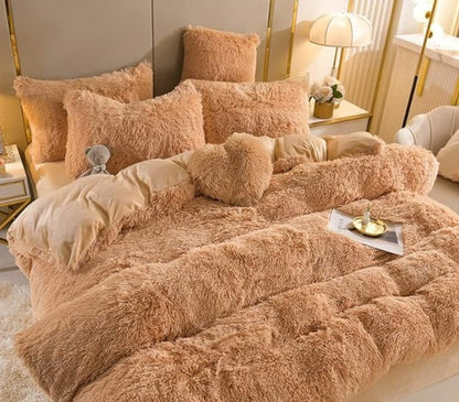 LZINA™ | Luxury Plush Duvet Cover with Zipper Closure and Corner Straps