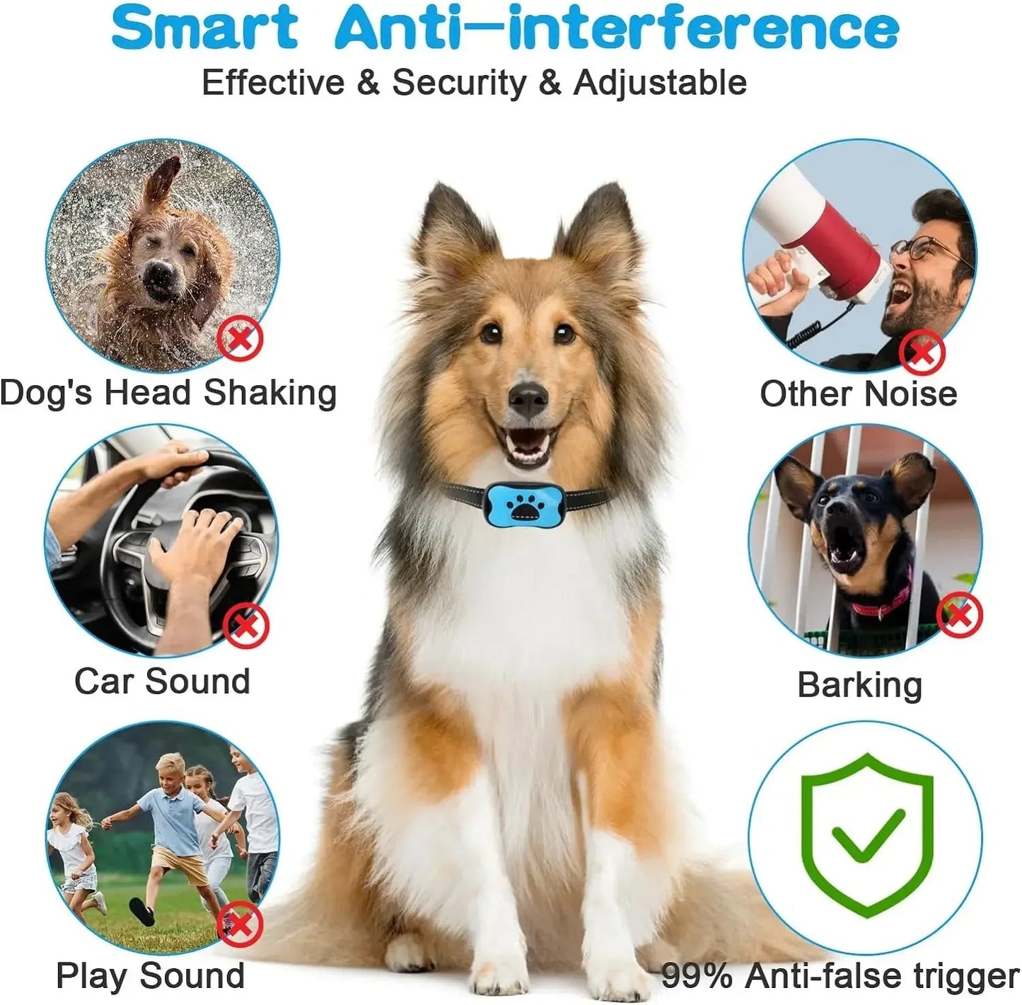 BowLift | Anti-Bark Dog Collar – Stop Unwanted Barking with the BarkBuddy Vibration Training Collar for Dogs
