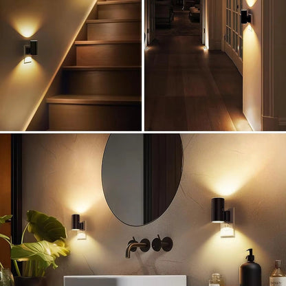 LZINA™ | Luxury Plug-In Ambient Night Light – Dimmable LED Wall Light with Sensor (3000K Warm Glow)