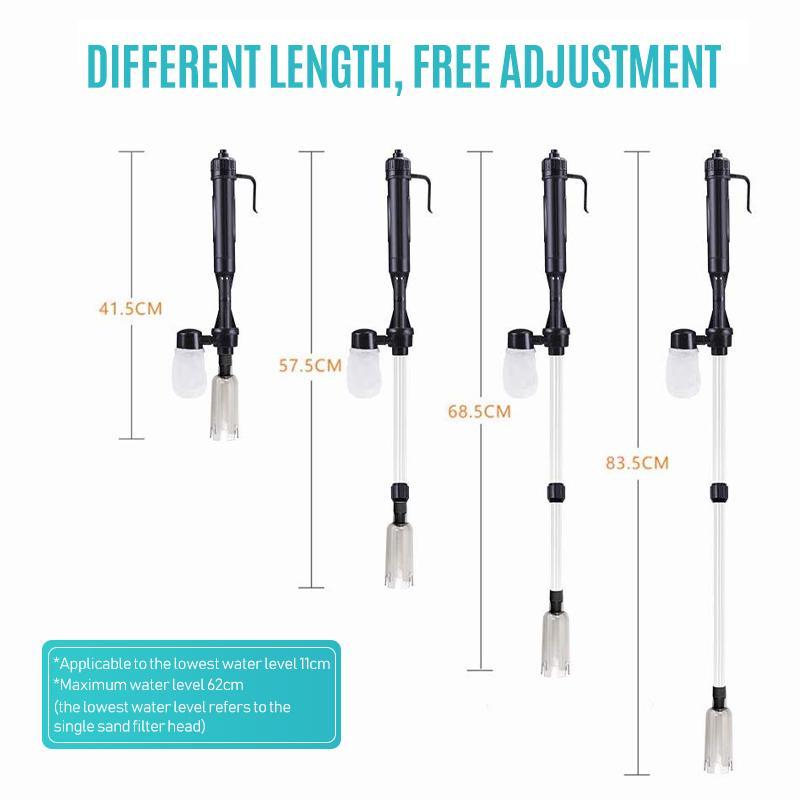 LZINA™ | Automatic water changer for fish tank electric sand washer