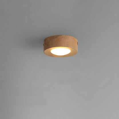 BowLift | Walnut ceiling lamp with LED spotlight