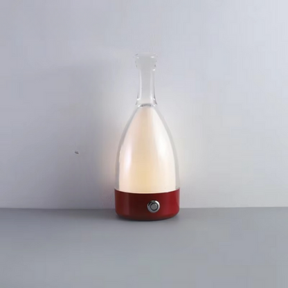 LZINA™ | Wine Bottle Desk Lamp with Bluetooth Speaker – Rechargeable Modern Bedside Night Light