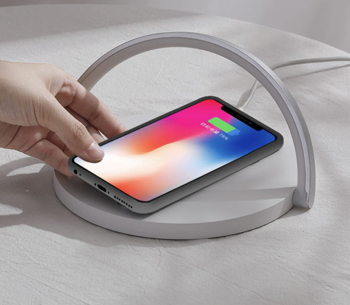 LZINA™ | Bowlight Design 3-in-1 Night Light – Wireless Charger & Lamp