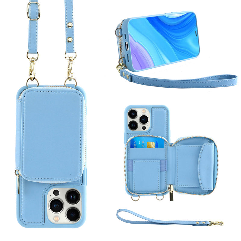 LZINA™ | Phone case with wallet & sling, crossbody handbag