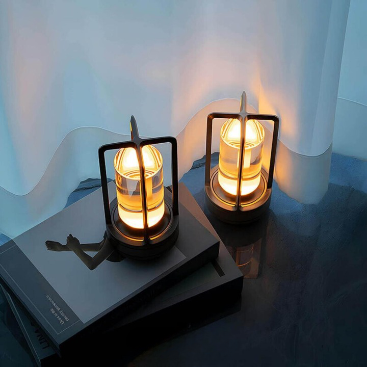 AuraLux BowLift: Luxury Wireless Table Lamp with Elegant Design