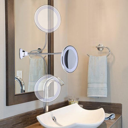 BowLift | 10x magnification LED illuminated makeup mirror