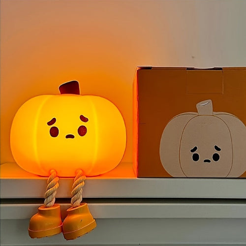 LZINA™ | LED night light in the shape of a pumpkin, USB rechargeable