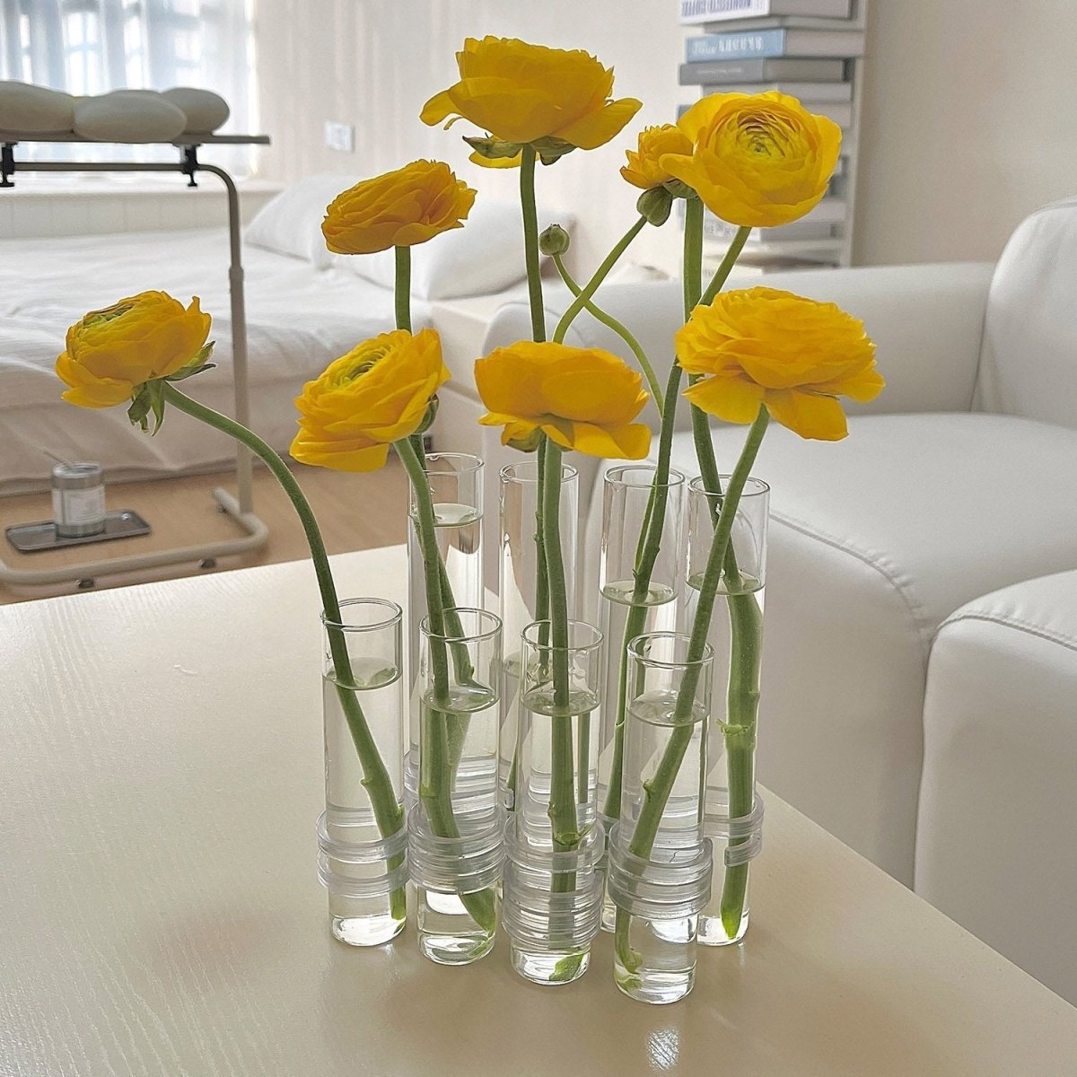 LZINA™ | Flexible Flower Vases with Hinges | Modern Glass Tube Vase