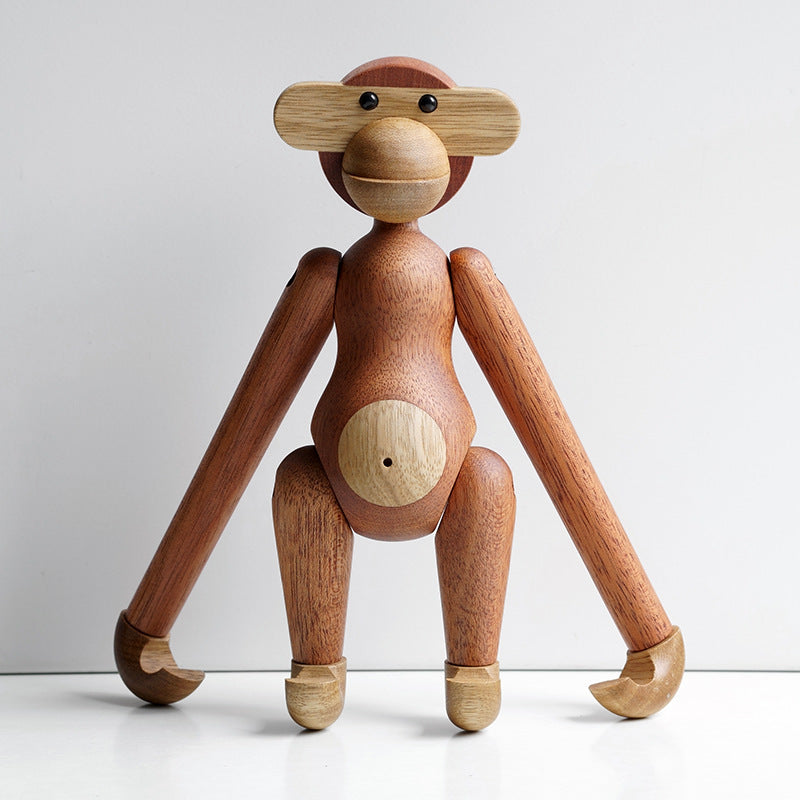LZINA™ | Cheeky Monkey Solid Wood Ornament