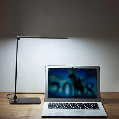 BowLift LED Desk Lamp with Touch Control, 3 Brightness Levels, Dimmable Adjustable Arm, Foldable Lamp for Desk, Bedroom and Office