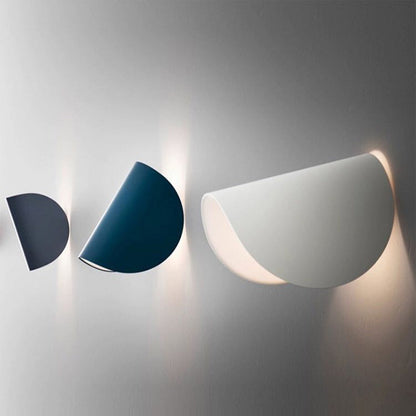 BowLift Eveline: Modern Geometric LED Wall Light with 4 Color Options, Indoor/Outdoor Metal Fixture