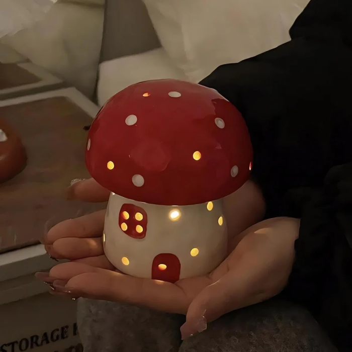 BowLift Aesthetic Mushroom Night Light – Soft Glow for Cozy Spaces
