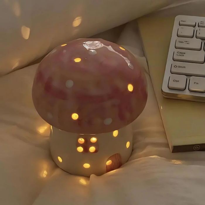 BowLift Aesthetic Mushroom Night Light – Soft Glow for Cozy Spaces