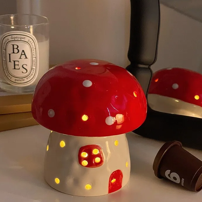 BowLift Aesthetic Mushroom Night Light – Soft Glow for Cozy Spaces