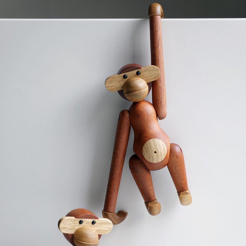 LZINA™ | Cheeky Monkey Solid Wood Ornament