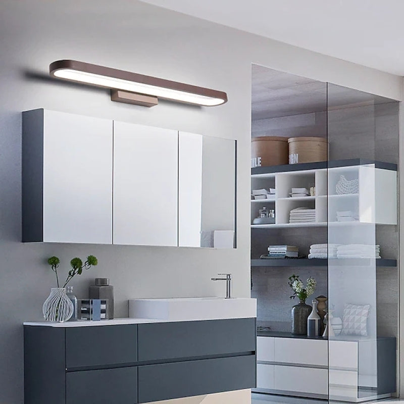 BowLift Leigh Modern Linear Wall Light – Gold Metal Fixture for Bedroom or Bathroom