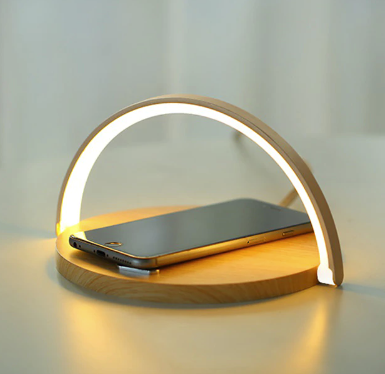 LZINA™ | Bowlight Design 3-in-1 Night Light – Wireless Charger & Lamp