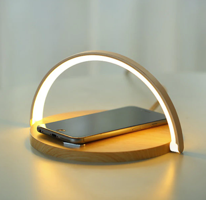 LZINA™ | Bowlight Design 3-in-1 Night Light – Wireless Charger & Lamp