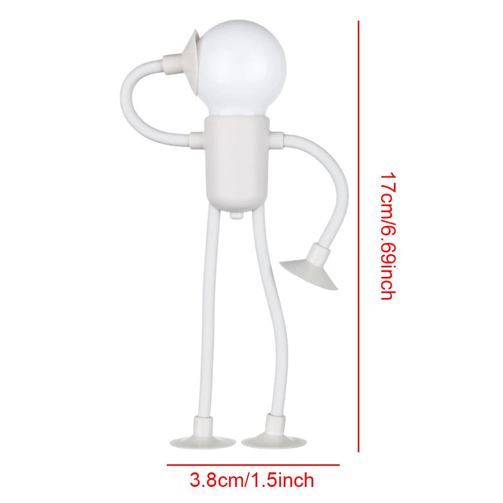 LZINA™ | Creative Bendable Cartoon Night Light with Suction