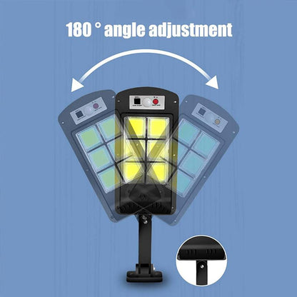LZINA™ | 200W Outdoor Solar LED Lamp with Remote Control, Motion and Twilight Sensor
