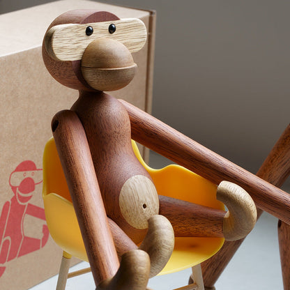LZINA™ | Cheeky Monkey Solid Wood Ornament