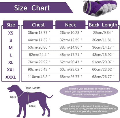 BowLift | SafeWalk Winter Harness Jacket – Waterproof dog jacket with reflection and fleece lining