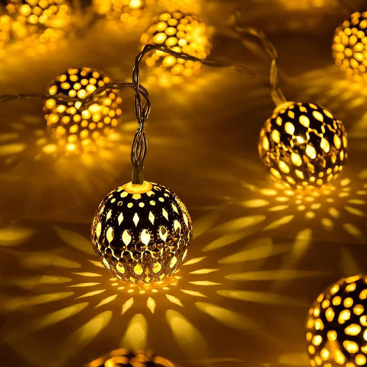 LZINA™ | Moroccan Style Waterproof Solar String Lights - SunGlow Strings