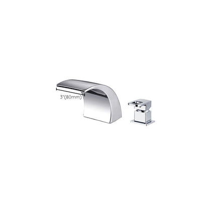 BowLift | Modern Brass Roman Bathtub Faucet Waterfall Spout Bathtub Faucet