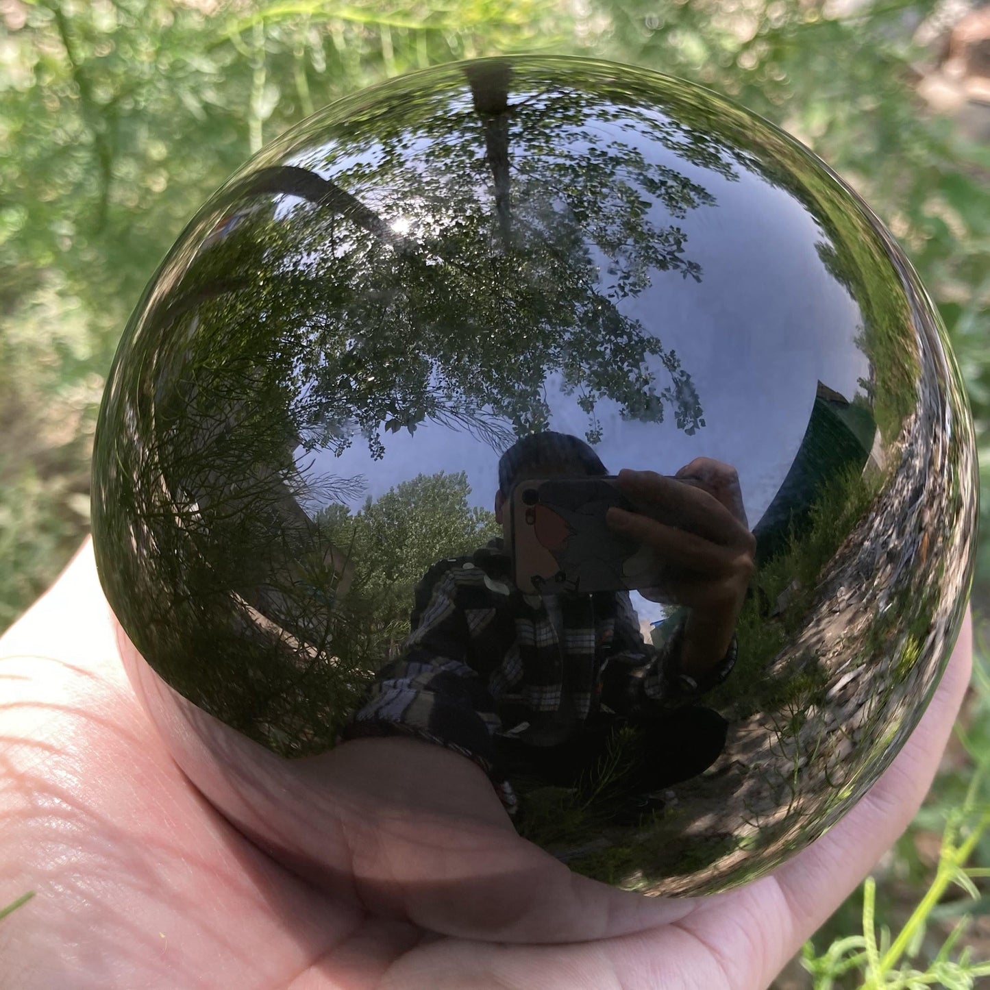 LZINA™ | Obsidian Crystal Ball Decoration