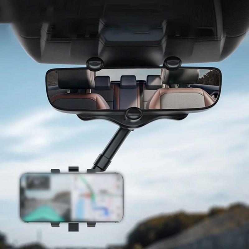 BowLift | Multifunctional 360 Rotatable Car Rearview Mirror Phone Holder