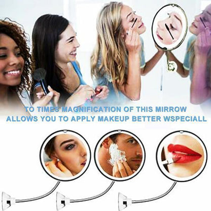 BowLift | 10x magnification LED illuminated makeup mirror