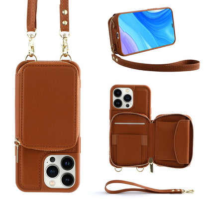LZINA™ | Phone case with wallet & sling, crossbody handbag