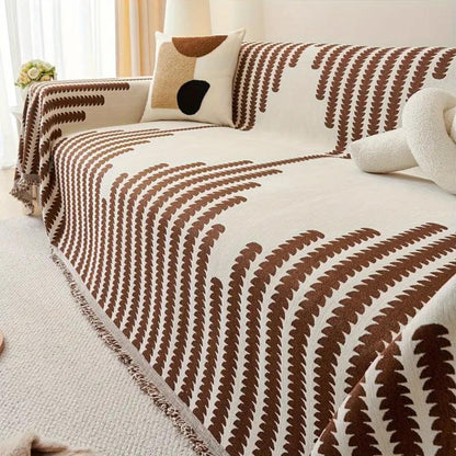 BowLift | Modern Monochrome Fern Sofa Cover