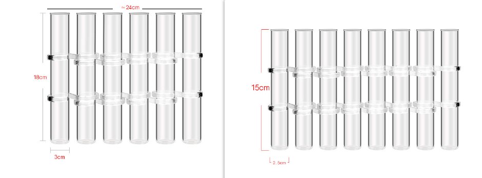LZINA™ | Flexible Flower Vases with Hinges | Modern Glass Tube Vase