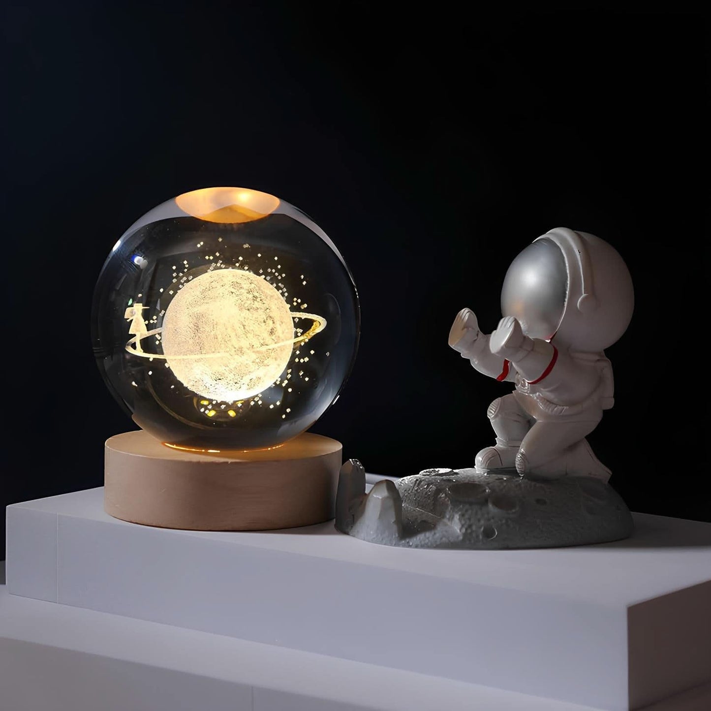 LZINA™ | Luminous Crystal Ball LED Night Light Decor