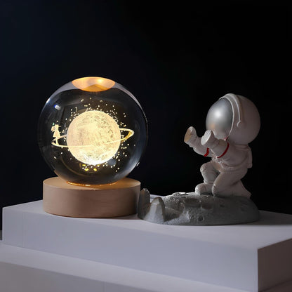 LZINA™ | Luminous Crystal Ball LED Night Light Decor