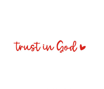 BowLift | “Trust in God” Rear-View Mirror Decal