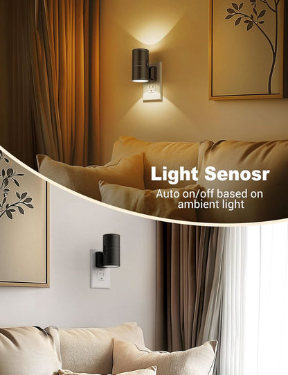 LZINA™ | NIGHTSENSE – LED night light with twilight sensor, glare-free & energy-efficient