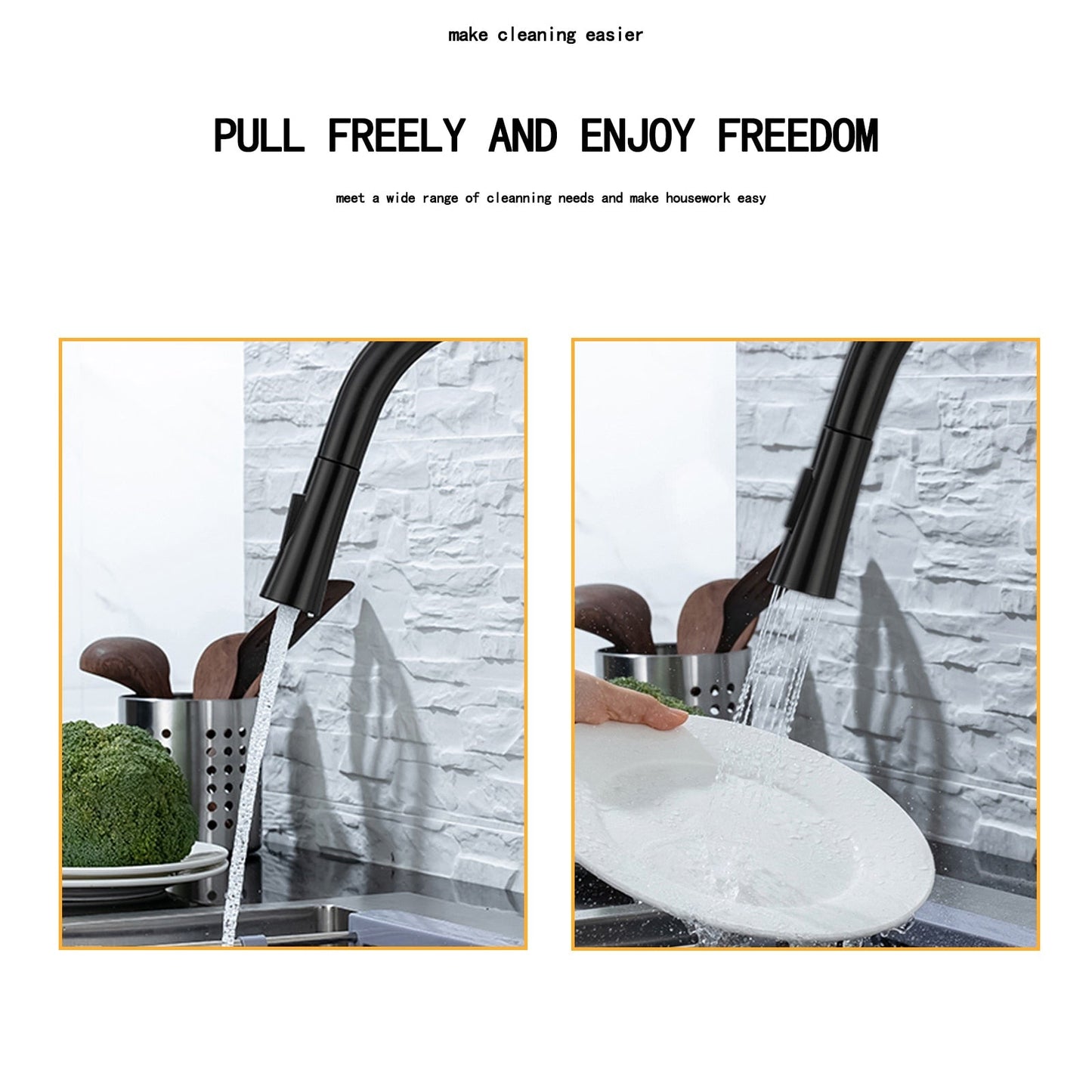 BowLift | Kitchen faucet with pull-out and sensor
