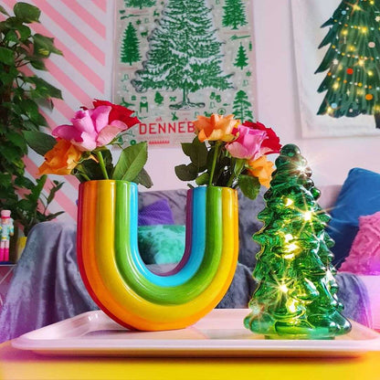 LZINA™ | Rainbow Reflection Vase