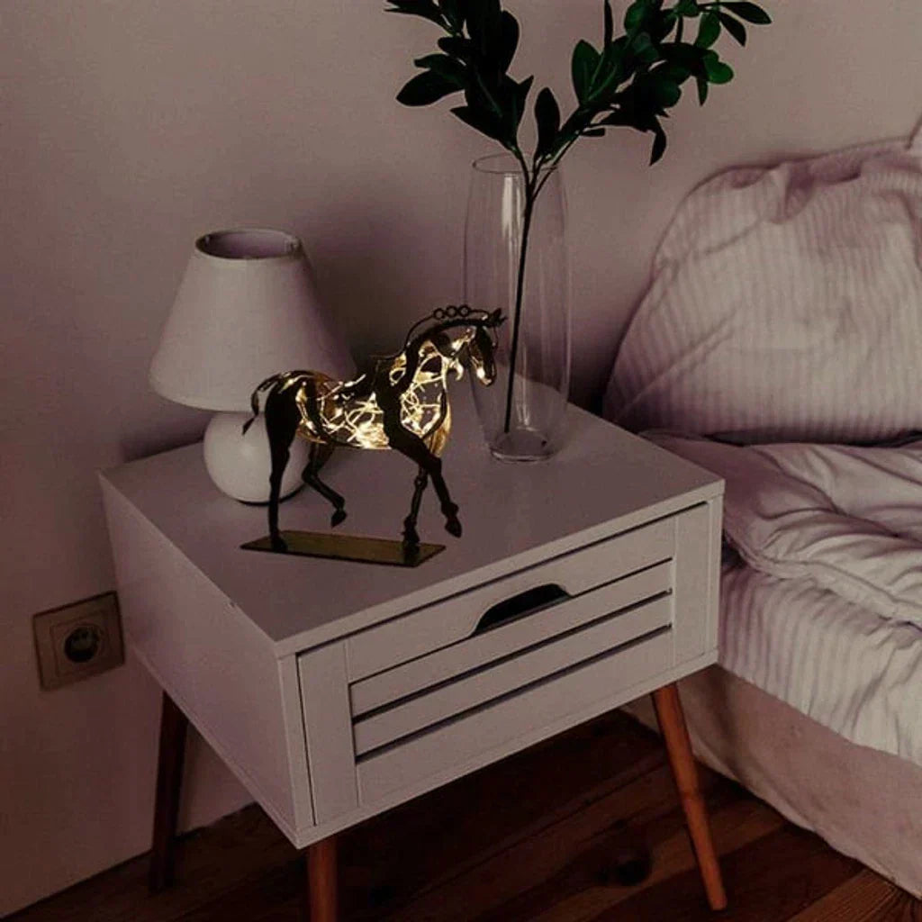 LZINA™ | Horse Sculpture - AdonisMetal - Rustic Elegance - Timeless Decorative Piece
