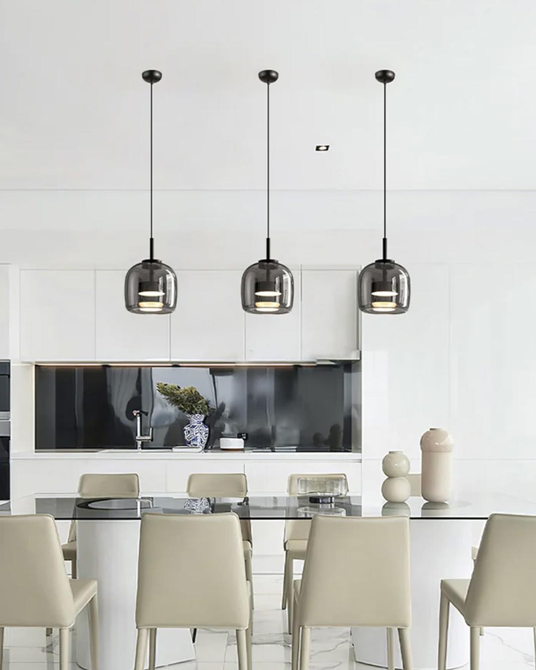 BowLift | Valentino pendant light - Smoke - Set of 2