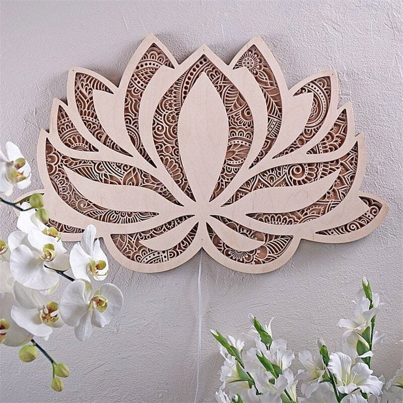 BowLift Spiritual Lotus Wall Lamp - Serenity in Light