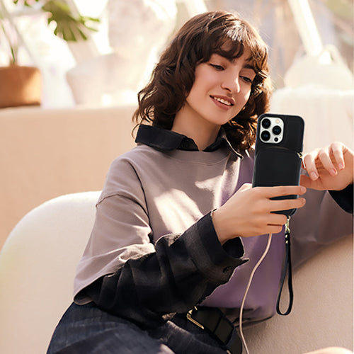 LZINA™ | Phone case with wallet & sling, crossbody handbag