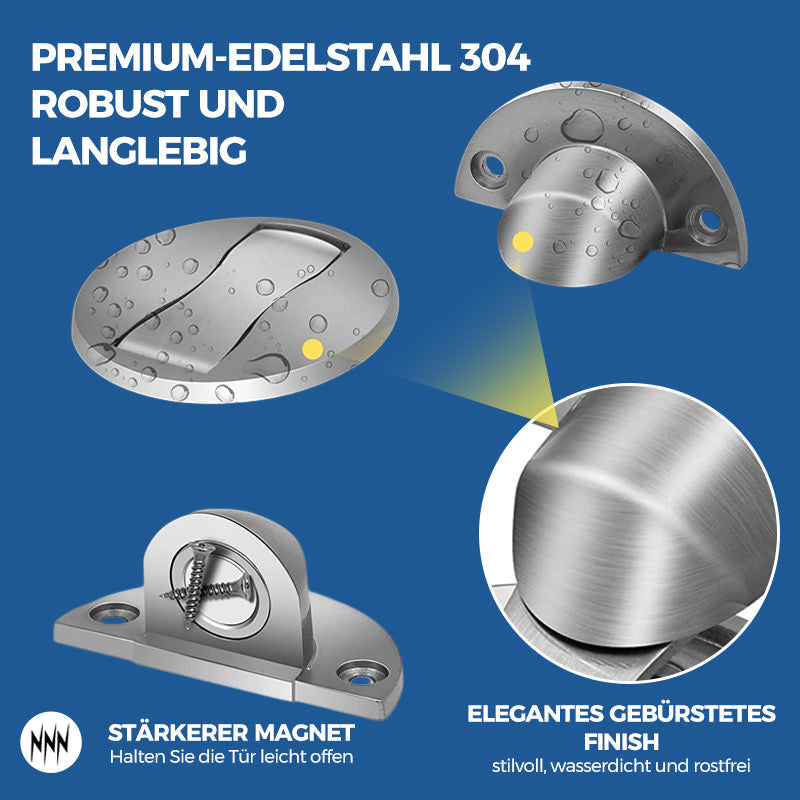 BowLift | Invisible magnetic door stop made of stainless steel