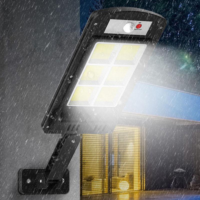 LZINA™ | 200W Outdoor Solar LED Lamp with Remote Control, Motion and Twilight Sensor