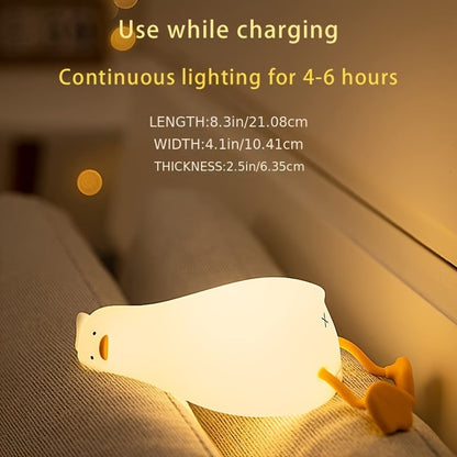 BowLift Sleeping Duck Lamp - Rechargeable, Dimmable Silicone Night Light
