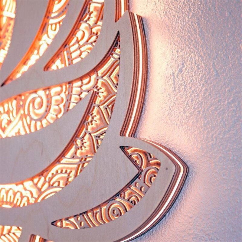 BowLift Spiritual Lotus Wall Lamp - Serenity in Light